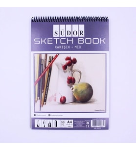 Südor Telli Mix Eskiz Defteri 50 yp A4 