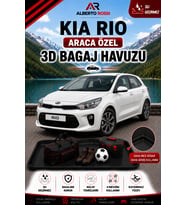Kia Rio HB 2017 - 2017 Araca Özel 3D Bagaj Havuzu