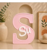 S Harfi Kişiye Özel İsim Dekoru 3D Baskı Dekoratif Bebek ve Çocuk Odası İsimlik Masa Üstü Özel Tasarım
