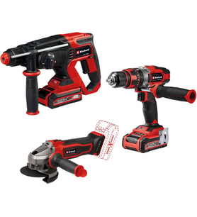Einhell Power X-Change Akülü Alet Seti (Akülü Avuç Taşlama Te-Ag 18/115-2 Li, Akülü Darbeli Vidalama (Çok Renkli)