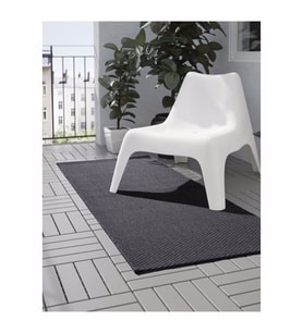 Koyu Gri 80x200 cm Halı IKEA Modern Halı İç-Dış Mekan