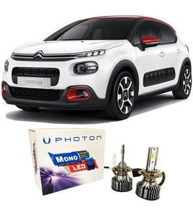 Citroen C3 Led Xenon Kısa Far Ampulü H7 Mono Yeni Seri Beyaz 2016+