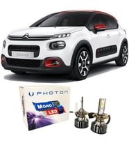 Citroen C3 Led Xenon Kısa Far Ampulü H7 Mono Yeni Seri Beyaz 2016+