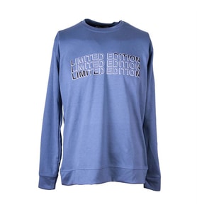 Trender Limited Edition Baskı Modal Octavian Mavi Erkek Sweatshirt 26YG08000055