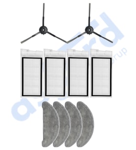 Roidmi Eve - Eve Plus Uyumlu 2 Yan Fırça 4 Filtre 4 Mop PKT-iasgf0000667