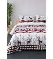 Çift Kişilik Yorgan Seti Comforter (1 Yorgan + 2 Yastık Kılıfı) (Gri)