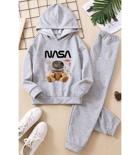 Çocuk Nasabear Eşofman Takımı (Gri)