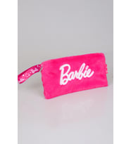DEKOMUS İLE YENİ SEZON LİSANSLI BARBIE BASIC PELUŞ EL ÇANTASI/MAKYAJ ÇANTASI/KALEM ÇANTASI