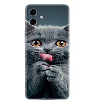 Samsung Galaxy A07 (SM-A075F) Kılıf Boutique Baskılı Resimli Komik Kedi Pcode -008