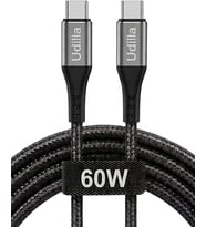Lexroo Örgülü USB Type-C to Type-C 60W Örgülü Hızlı Şarj ve Data Kablosu 1 Metre