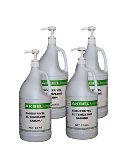 AKBEL ENDÜSTRİYEL EL TEMİZLEME SABUNU  2.5 KG (PARTİKÜLSÜZ) 4'LÜ