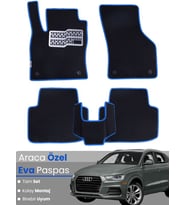 AUDİ Q3 (2011-2018) Uyumlu EVA Paspas Tam Set–Araca Özel,Su Geçirmez,Hızlı ve Kolay Montaj