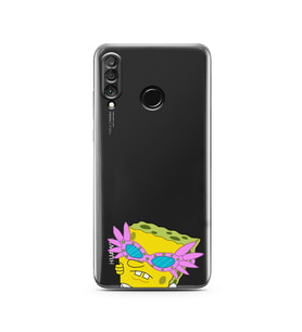 Huawei P30 Lite Uyumlu Baskılı Yumuşak Silikon Şeffaf Telefon Kılıfı