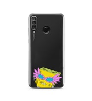 Huawei P30 Lite Uyumlu Baskılı Yumuşak Silikon Şeffaf Telefon Kılıfı