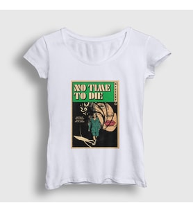 Presmono Kadın Beyaz No Time Billie Eilish T-Shirt 154437tt (Beyaz)