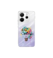 Redmi Note 14 5G ile Uyumlu Splash Bukalemun Tasarımlı Şeffaf Silikon Kılıf