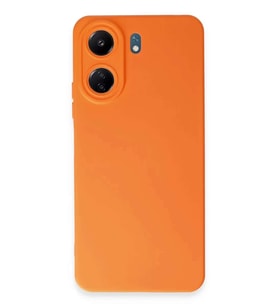 Redmi 13C Kılıf Nano içi Kadife Silikon - Turuncu