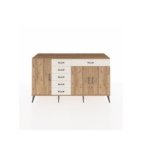 Kronos Konsol 3 Raflı 6 Çekmeceli 3 Kapaklı 176x59x99 Çam-Çam/Aytaşı