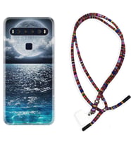 TCL 10L 10 Plus 10SE 20E 20SE 30 L7 Kılıf Boyun Asklı Rasta Silikon Great Moon 1301