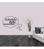 Uyku Balonu Silüeti Dekoratif Duvar Sticker, Çıkartma