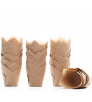 Home 20 Adet Kraft Kağıt Muffin Kalıbı – Lale Formlu Cupcake Fırın Kağıdı, Tek Kullanımlık Kek Kalıbı, Isıya Dayanıklı Doğal Kraft Muffin Cupcake Pişirme Kağıdı (20)