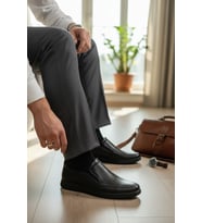 Enoch Executive-Glide Serisi Pütürlü Doku Pratik Slip-On Ayakkabı