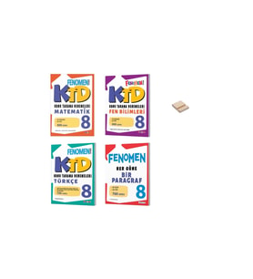 LGS 8. Sınıf Matematik Fen Bilimleri ve Türkçe Konu Tarama Denemeleri ve Paragraf 4lü Set