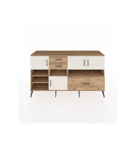 Kronos Konsol 7 Raflı 3 Çekmeceli 4 Kapaklı 176x59x99 Çam-Aytaşı/Çam