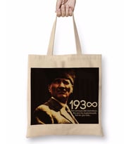 Atatürk 03 Bez Çanta Uzun Saplı