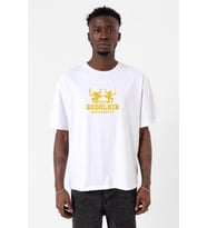 Gen V Godolkin University Logo Beyaz Erkek Oversize Tshirt