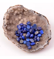 Lapis Lazuli Taşı Kabaşon - 6*8 mm Yüzük ve Kolye Taşı