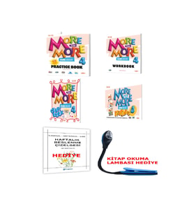 Kurmay Yayınları 2025-2026 Müfredat 4 Sınıf İngilizce More & More 4 Practice Book & Workbook Seti (Çok Renkli)