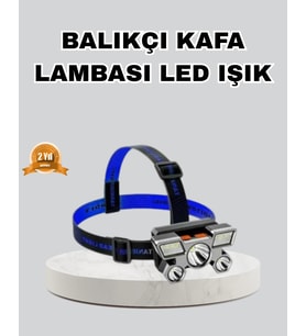 Gece Balıkçılığı İçin Led Kafa Lambası – Usb Şarjlı, 60° Ayarlanabilir Far - Lisinya