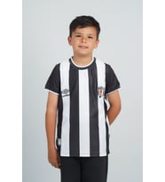 Beşiktaş Orijinal Çubuklu Çocuk Forma (Siyah - Beyaz)
