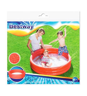 Bestway Üç Bölmeli Çocuk Havuzu Kırmızı 1.22 m x 25 cm