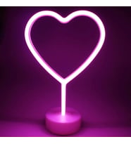 Neon Işık Gece Lambası Ev için Neon Lamba Düğün Parti Dekoru için Duvar Dekoru Kalp Tasarımlı