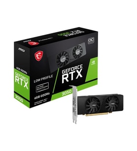 MSI 6GB RTX3050 LP E 6G OC GDDR6 96bit HDMI DP PCIe 4.0 Low Profile