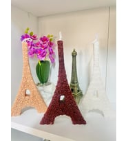 Eyfel Kulesi Dekoratif Kokulu Mum / Decorative Eiffel Tower Scented Candle (Kahverengi)