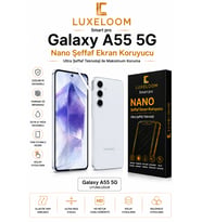 LUXELLOOM Galaxy A55 5G Uyumlu Nano Şeffaf Ekran Koruyucu Film
