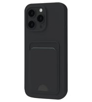 Newface Apple iPhone 16 Plus Kılıf Kelvin Kartvizitli Silikon - Siyah