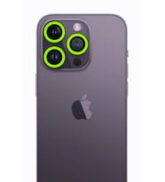 Iphone 13 Neon Fosforlu Kamera Lens - Yeşil