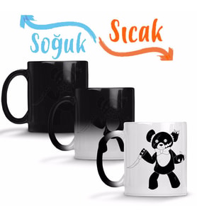 Teddy Bear Sihirli Kupa Bardak Porselen