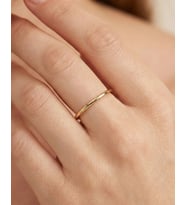 Sade 1 mm İnce 14 Ayar Altın Alyans (Gold)
