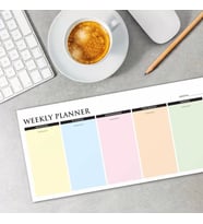 Renkli Haftalık Planlama Defteri Colourful Weekly Planner