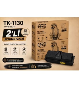 Kyocera FS-1130 MFP Muadil Toner - 2'li Avantaj Paket
