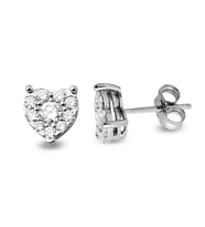 0.82 Ct. Modern Tasarım Coronet Tektaş Küpe