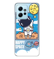 Redmi Note 12 4G Uyumlu Astronot Desenli Şeffaf Telefon Kılıfı