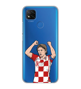 Xiaomi Redmi 9C / 10A Uyumlu Luka Modric Tasarımlı Şeffaf Telefon Kılıfı