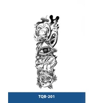 TQB-201 KOBRA GÖZ VE GEMİ DESEN GEÇİCİ KOL DÖVMESİ-TATTO