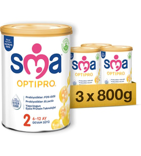 Optipro 2 Devam Sütü (6-12 Ay, 800 g x 3 Adet)
